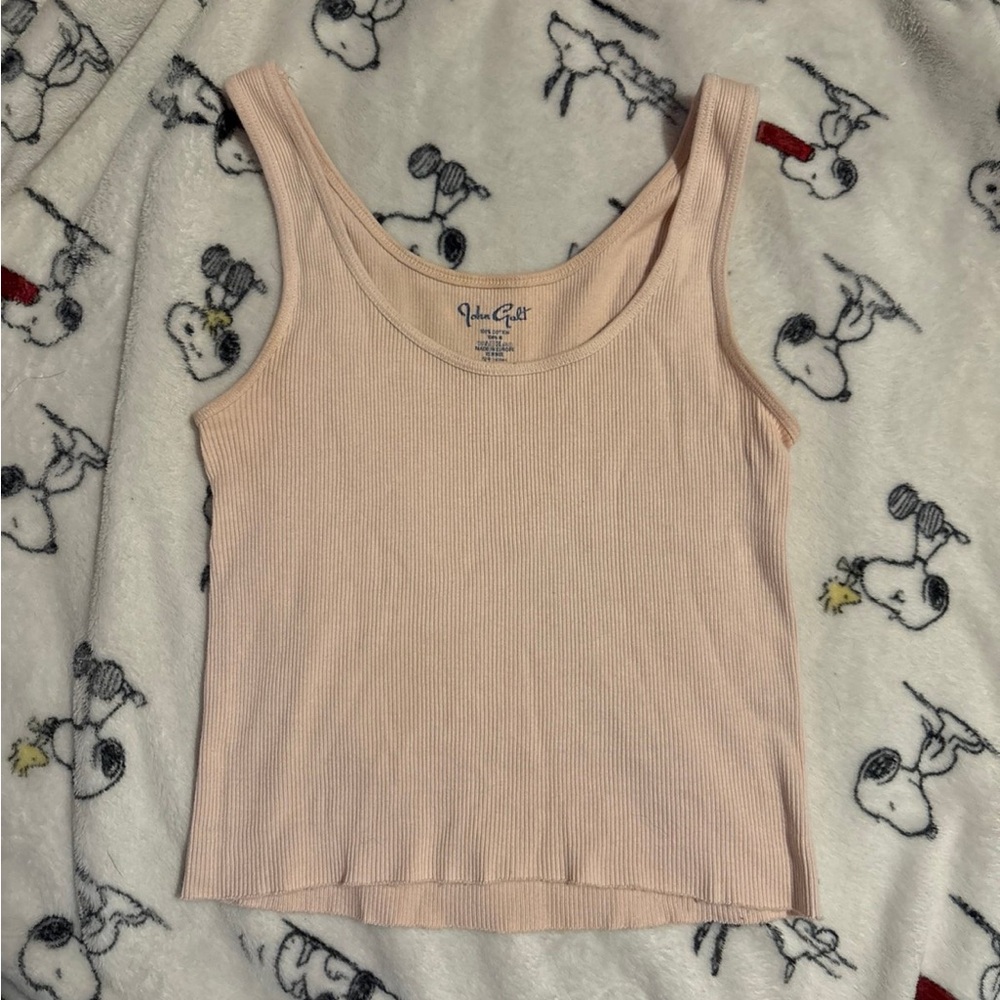 Pink Brandy Melville Ribbed Tank Top